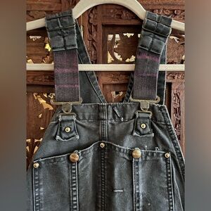 Vintage carhartt artist painters overalls worn distressed 90’s art school